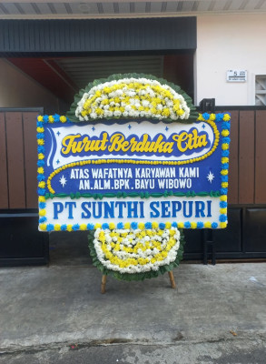 Papan Bunga Duka di Pakasai